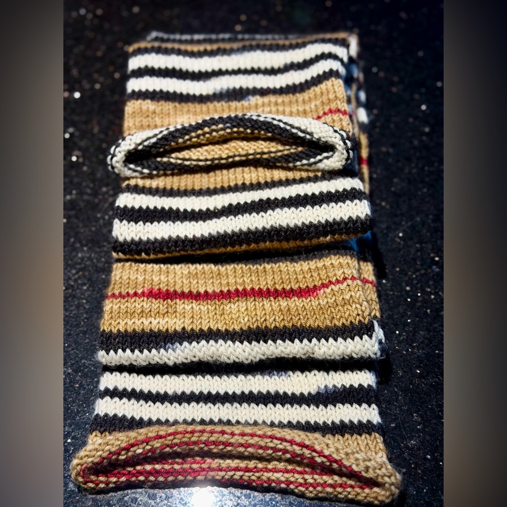 Handknit Turtle 🐢 Purls DK Yarn tube SCARF